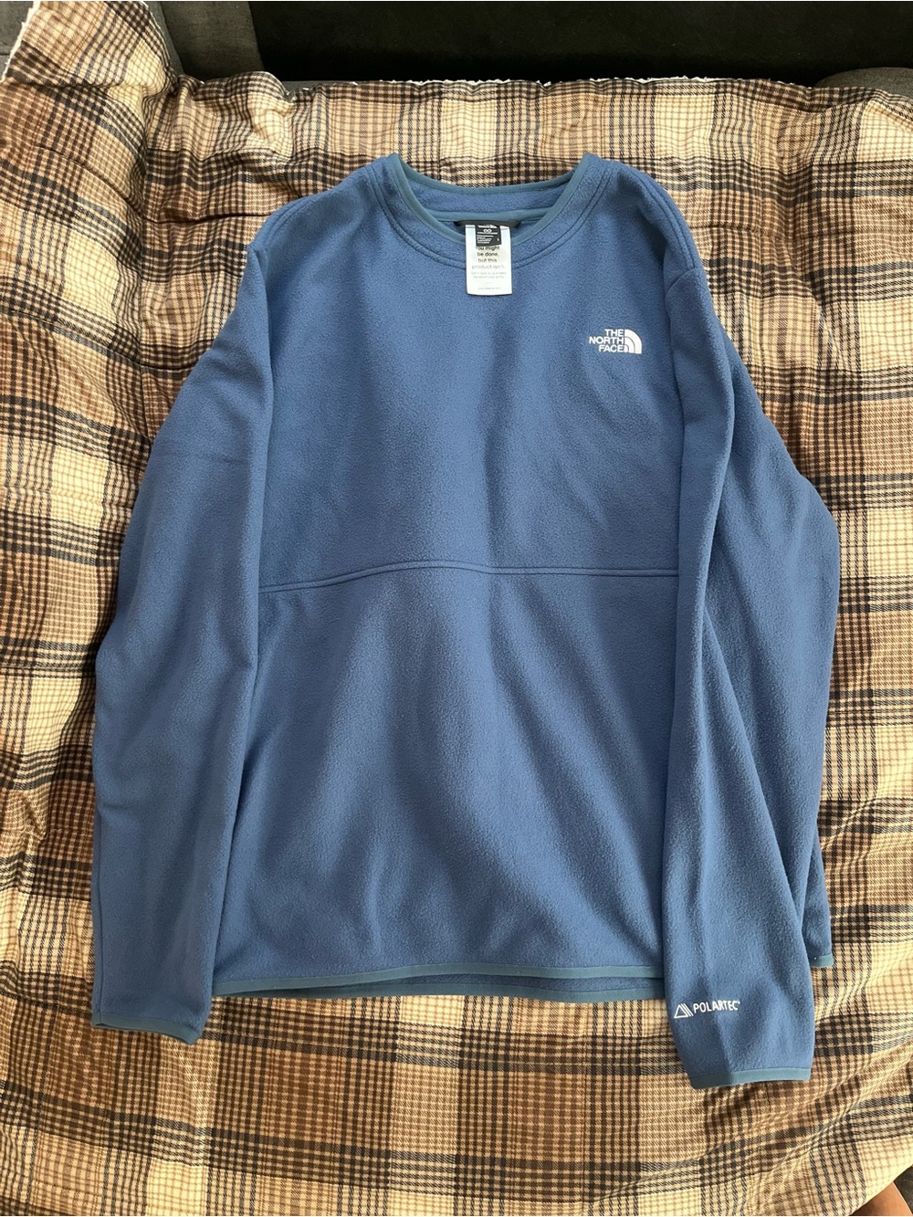 The North Face Men’s Slate Blue Crewneck Polartec Fleece large